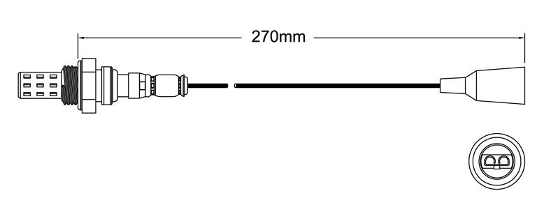 Brand New Oxygen Sensor - 1 wire