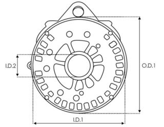 Rectifier with bracket